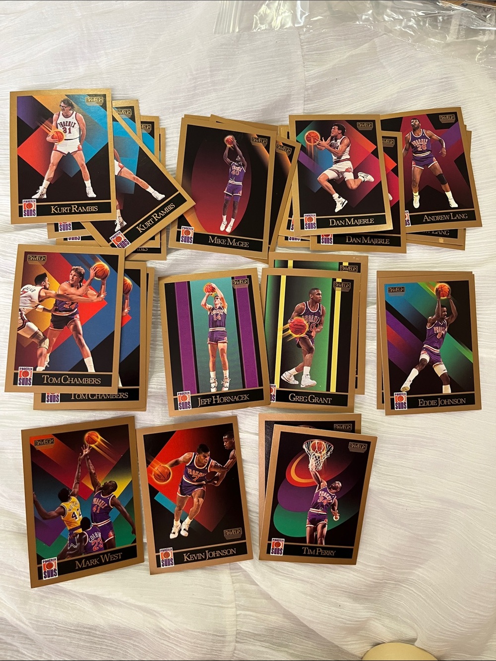NBA Phoenix Suns Collector Trading Cards with Purple, Gold, Black Accents